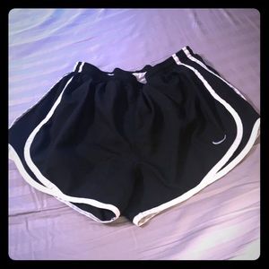 Black and White Nike Tempo shorts